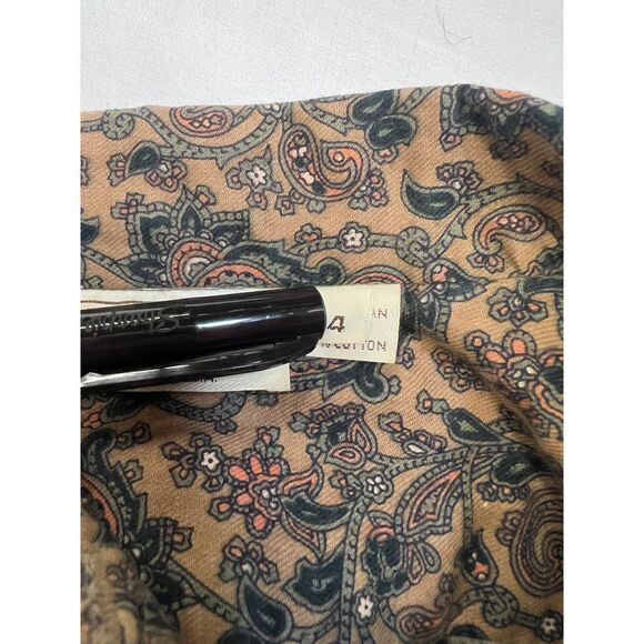 Vintage J Davis  Paisley Print Button Down Shirt Retro Boho Long Sleeve Woman 4 - Picture 5 of 6
